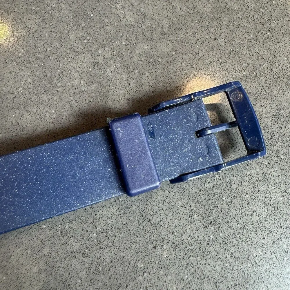 Swatch Watch Just Blue GN715 Blue Sparkling 34mm 2001 Glitter Y2K